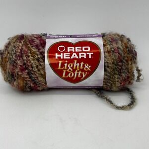 Red Heart Light & Lofty Yarn Cape Cod Multi 9330 Super Bulky 4.5oz Acrylic
